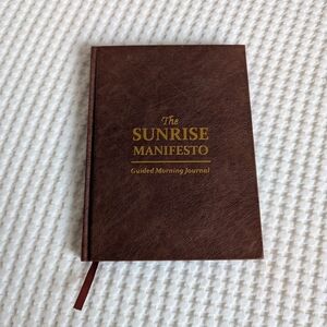 Sunrise Manifesto Guided Journal Mindfulness, Wellness Daily Morning